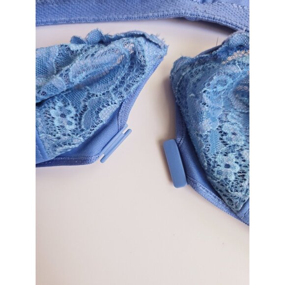 Glamorise Front Closure 1245 Blue Wonderwire Underwire Full Coverage Bra 42DD - Picture 5 of 8